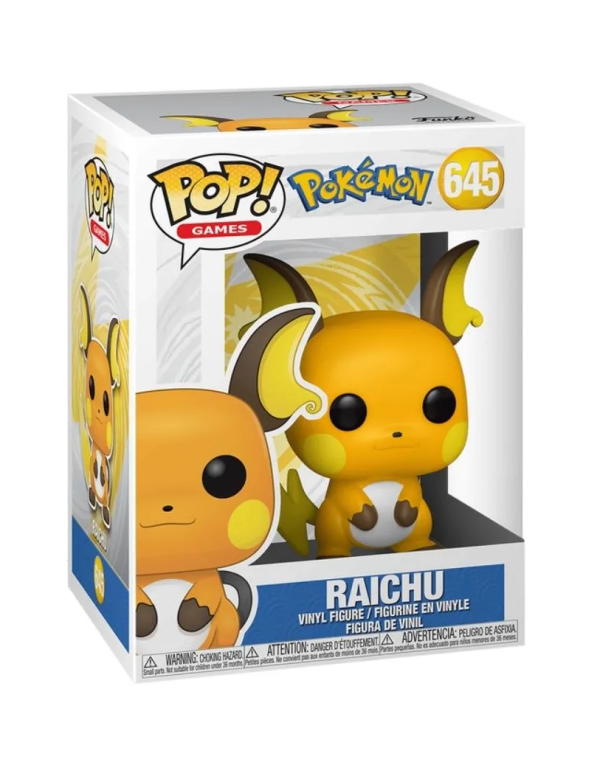 Boneco Funko Pop Pokémon Raichu 645 Lacrado Original