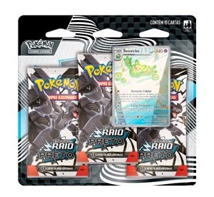 Pokémon Blister Triplo Reuniclus – Escarlate e Violeta 10.5 Raio Preto