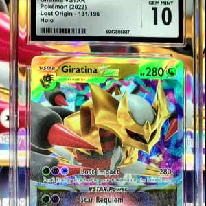 Carta Graduada Giratina VSTAR 131/196 Inglesa – CGC – Nota 10