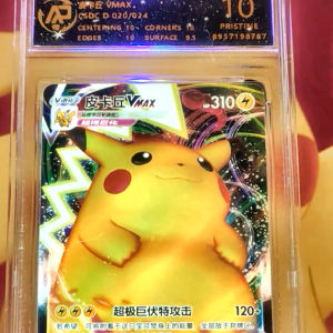 Carta Graduada Pikachu VMAX 020/024 RRR Chinesa – RPA – Nota 10